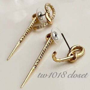 Alexis Bittar Crystal Ear Hook With Spiked Jacket